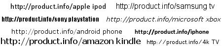 Product.Info - Search for product information by using your address bar.