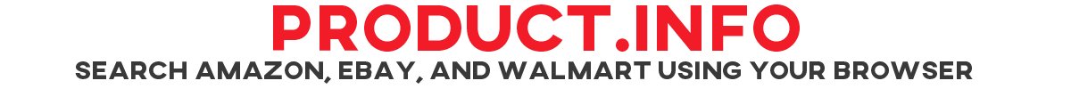 Product.info - Search Amazon, Ebay, and Walmart by using your address bar.